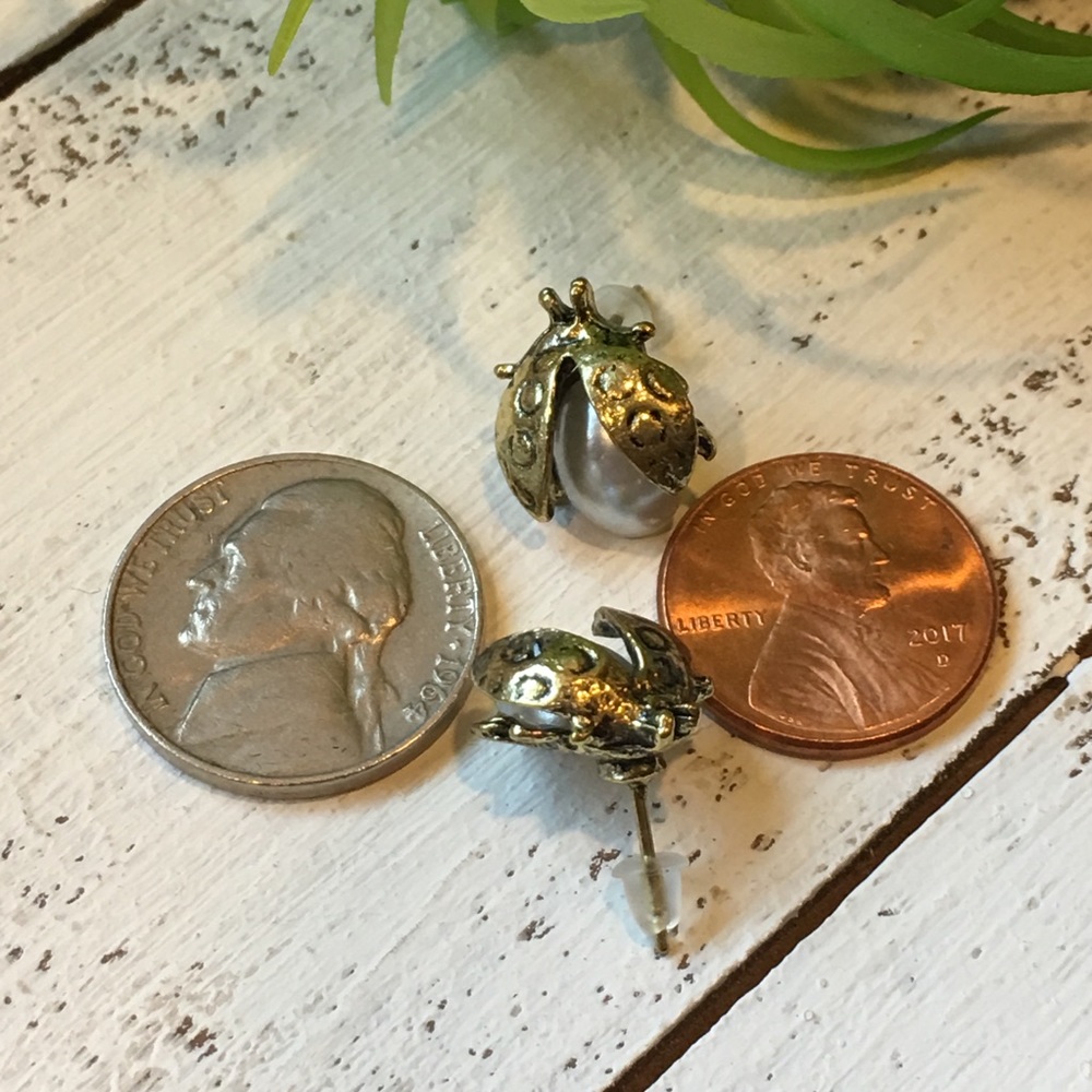 Lady bug Earrings - Picture 5 of 8